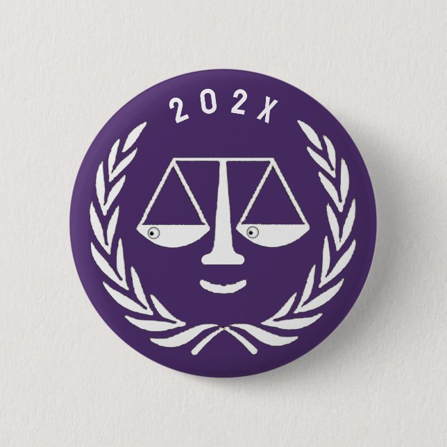 Lawyer Law School Graduation Button (Front)