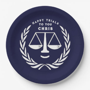 Lawyer Law School Graduation Party Paper Plate
