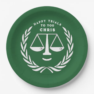 Lawyer Law School Graduation Party Paper Plates