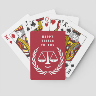 Lawyer Law School Graduation Party Playing Cards