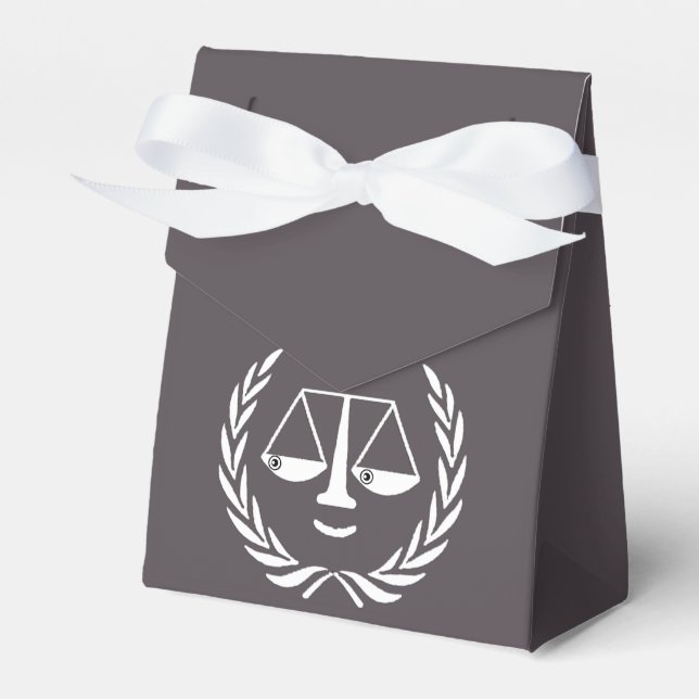 Lawyer Law School Party Favour Box (Front Side)