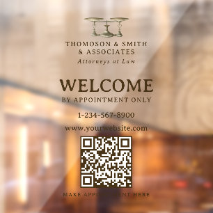Lawyer Legal Professional Appointment Only QR Code