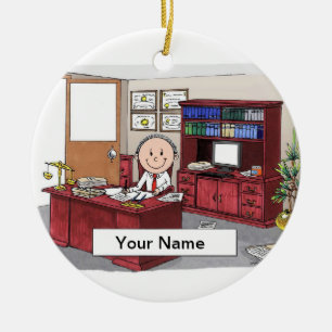 Lawyer - Male Ceramic Tree Decoration