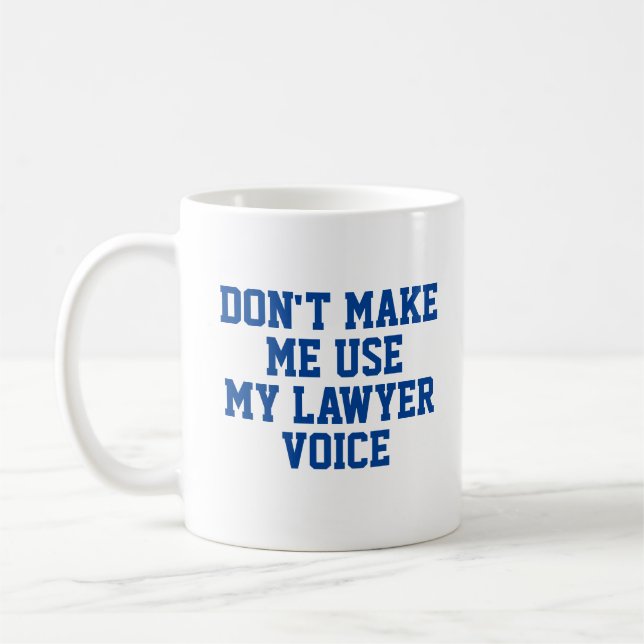Lawyer Office Gift Mug | Funny Quote Slogan (Left)