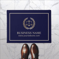 Lawyer Office Modern Navy & Gold 