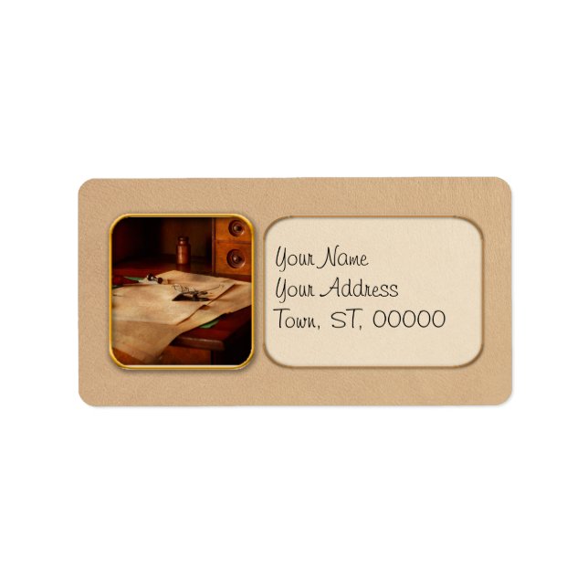 Lawyer - Optician - Reading the fine print Label (Front)