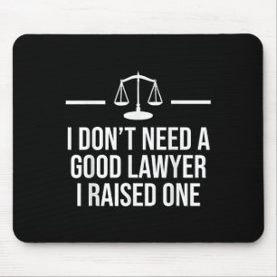 Lawyer Parent Dad Mom Law School Graduation Mouse Pad