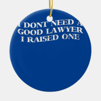 Lawyer Parents Father Mother Funny Father's Day  Ceramic Tree Decoration