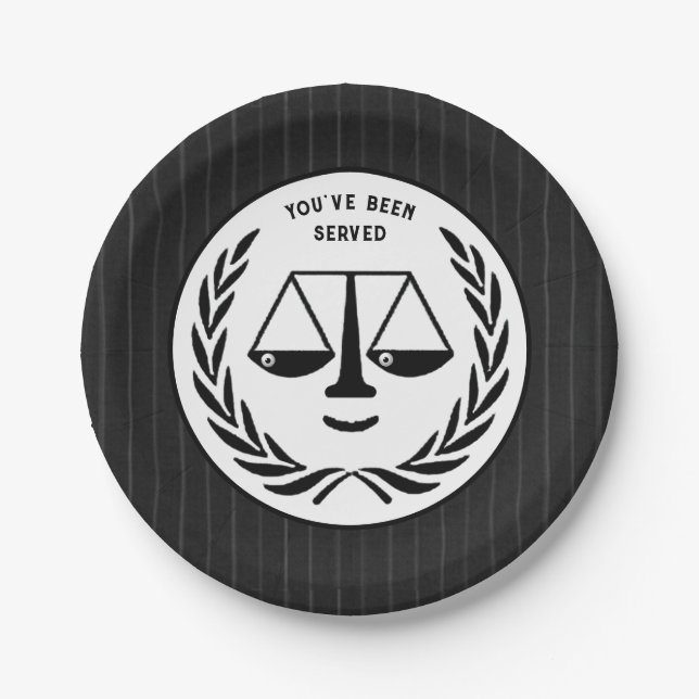 Lawyer Party Paper Plate (Front)