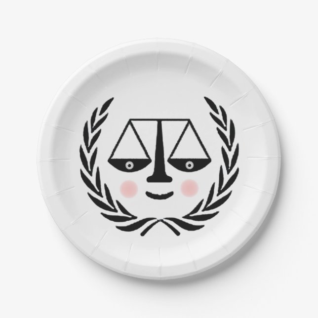 Lawyer Party Paper Plate (Front)