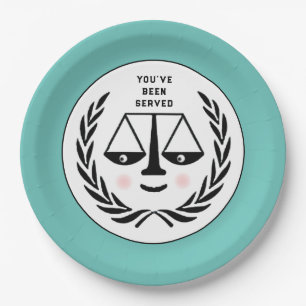Lawyer Party Paper Plate