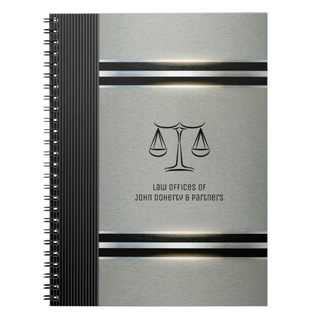 Lawyer | Scales of Justice Notebook (Front)