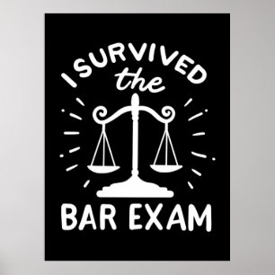 Lawyer Survived The Bar Exam Poster