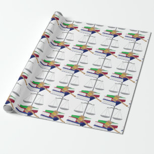 Lawyer Symbols Wrapping Paper
