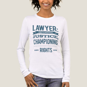 Lawyer T-Shirt – Defending Justice & Championing Tri-Blend Shirt