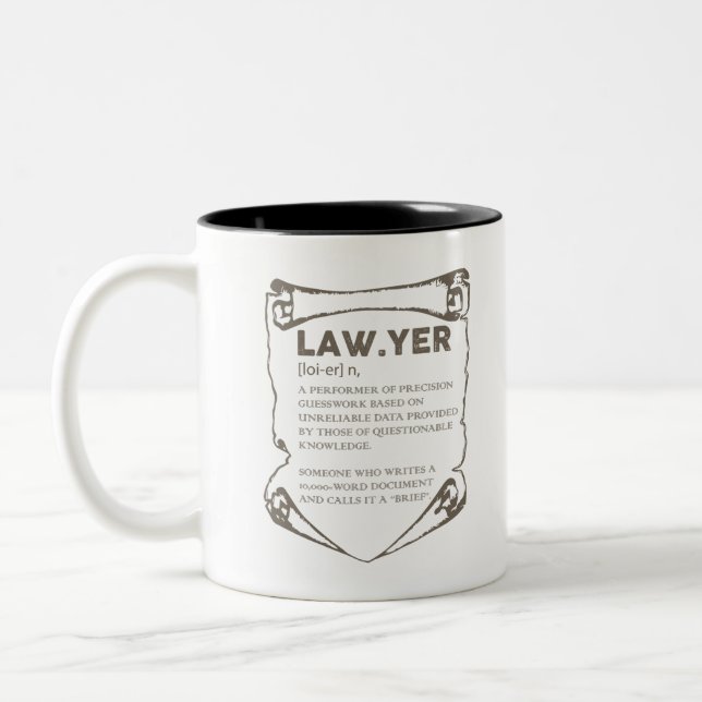 Lawyer Two-Tone Coffee Mug (Left)