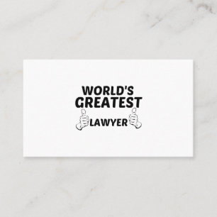 LAWYER WORLDS GREATEST CALLING CARD