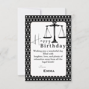 Lawyer's Birthday Card