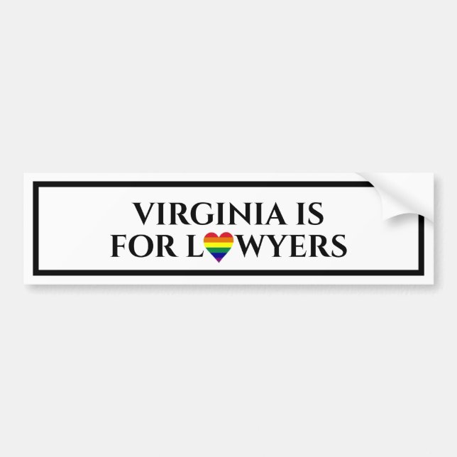 Lawyers Bumper Sticker (White) (Front)