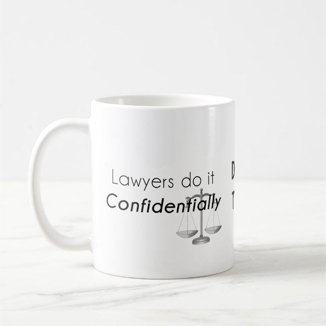 Lawyers do it Confidentially Coffee Mug (Left)