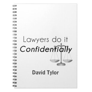 Lawyers do it Confidentially Spiral Notebook
