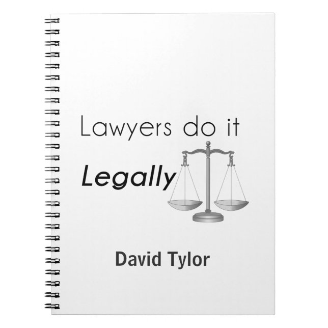 Lawyers do it! spiral notebook (Front)