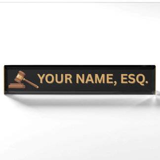 Lawyers Gift Desk Name Plate