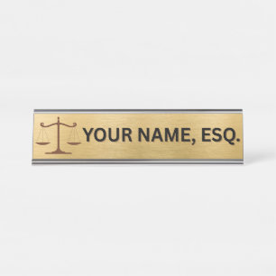 Lawyers Gift Desk Name Plate