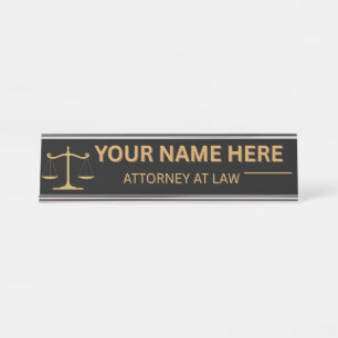 Lawyers Gift Desk Name Plate