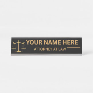 Lawyers Gift Desk Name Plate