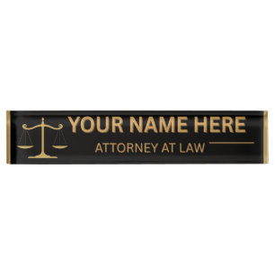 Lawyers Gift Desk Name Plate