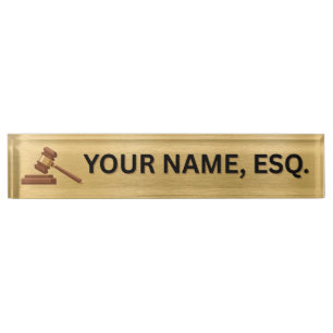 Lawyers Gift Desk Name Plate