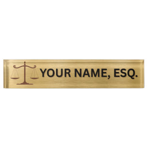 Lawyers Gift Desk Name Plate