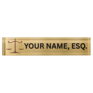 Lawyers Gift Desk Name Plate