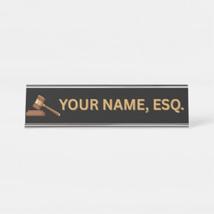 Lawyers Gift Desk Name Plate