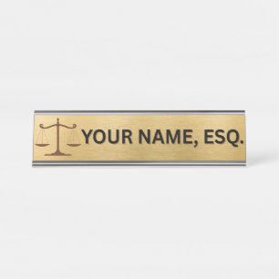 Lawyers Gift Desk Name Plate