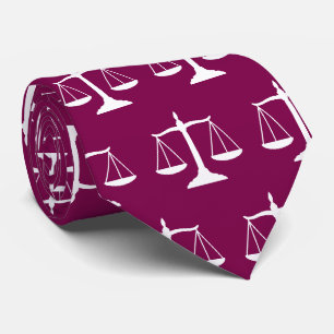 Lawyers Gift for men Scales of Justice, Bar Exam, Tie