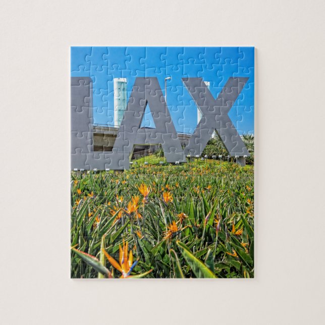 LAX Airport Sign Jigsaw Puzzle (Vertical)