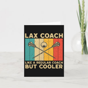 Lax Coach Vintage Lacrosse Lax Coach  Card