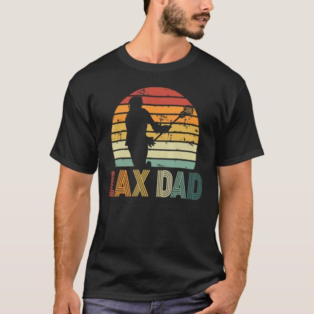 Lax Dad Sport Loving Daddy Lacrosse Player Father' T-Shirt (Front)
