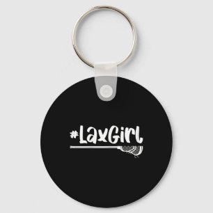 Lax Girl Lacrosse Player Stick Team Ball Sport Gam Key Ring