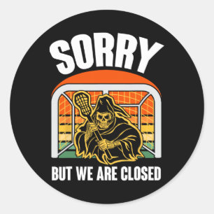 Lax Goalie Lacrosse Goalie Lacrosse Player Classic Round Sticker