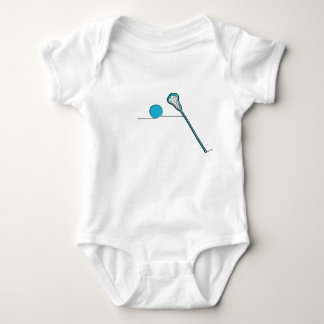 LAX Lacrosse stick and ball Baby Bodysuit