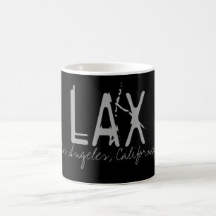 LAX Los Angeles Airport Typography Coffee Mug