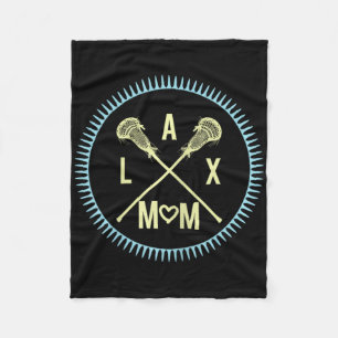 Lax Mum Lacrosse Mother's Day Lax Mum Graphic Fleece Blanket