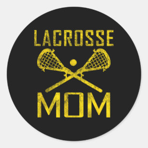 Lax Mum Lacrosse Mum Favourite Player Mother's Day Classic Round Sticker