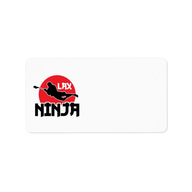 LAX Ninja Lacrosse Address Labels (Front)