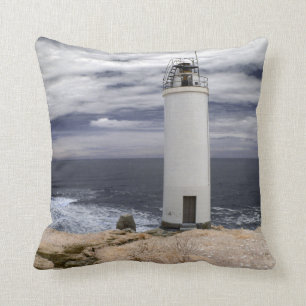 Laxe Lighthouse   Galicia, Spain Cushion