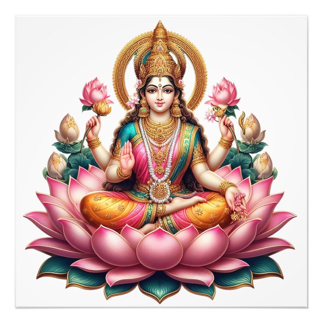 Laxmi Mata ji Photo Print (Front)