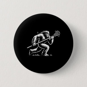 Laxsquatch Sasquatch Lax Bigfoot Lacrosse Vintage 6 Cm Round Badge